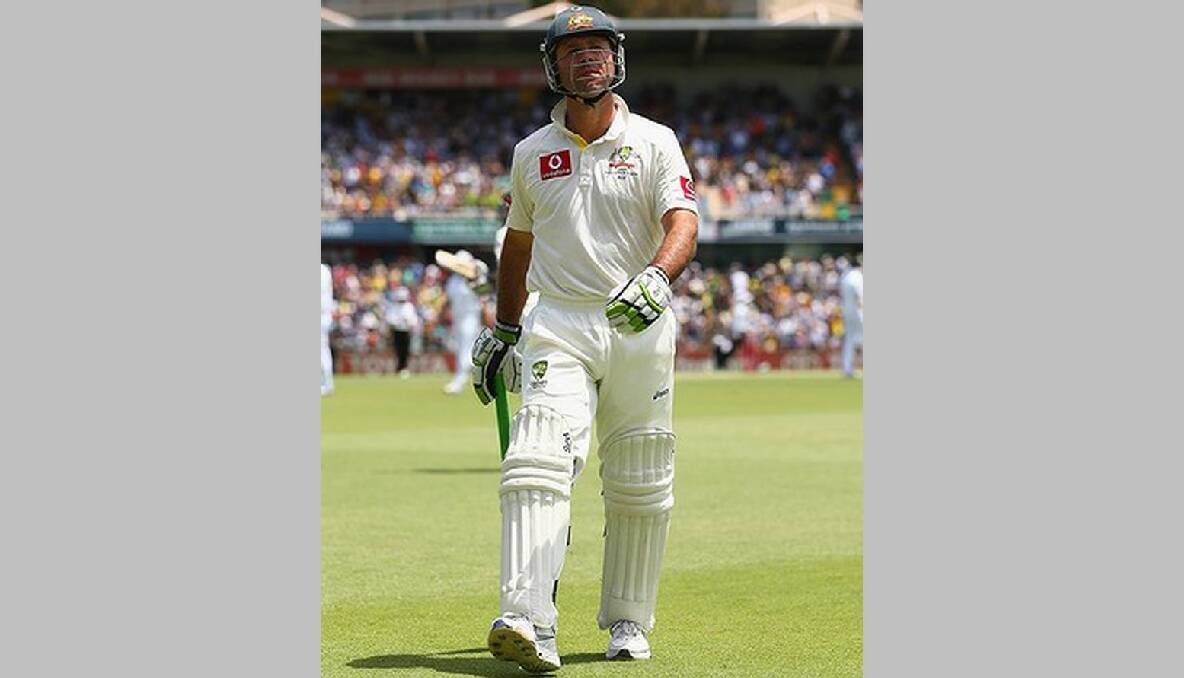 No airytale: There's only one more chance now for Ricky Ponting to make runs for Australia. Photo: Getty images