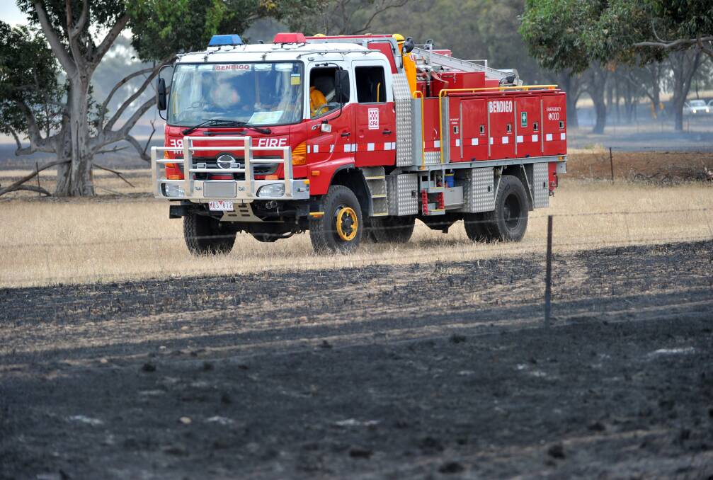 Fire crews attend grass fire in Woodvale