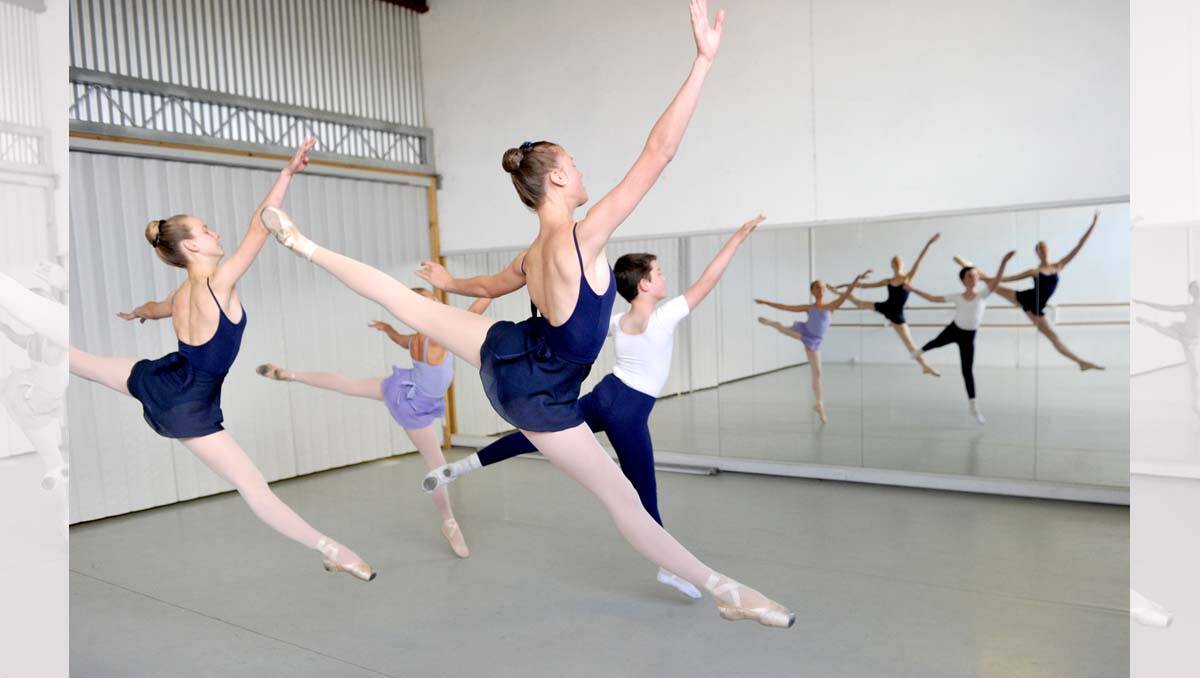 Ballet dancers Brittany Wassing, Banjamin Harris, Sarah Seery and Paige Davis. Picture: Jodie Donnellan
