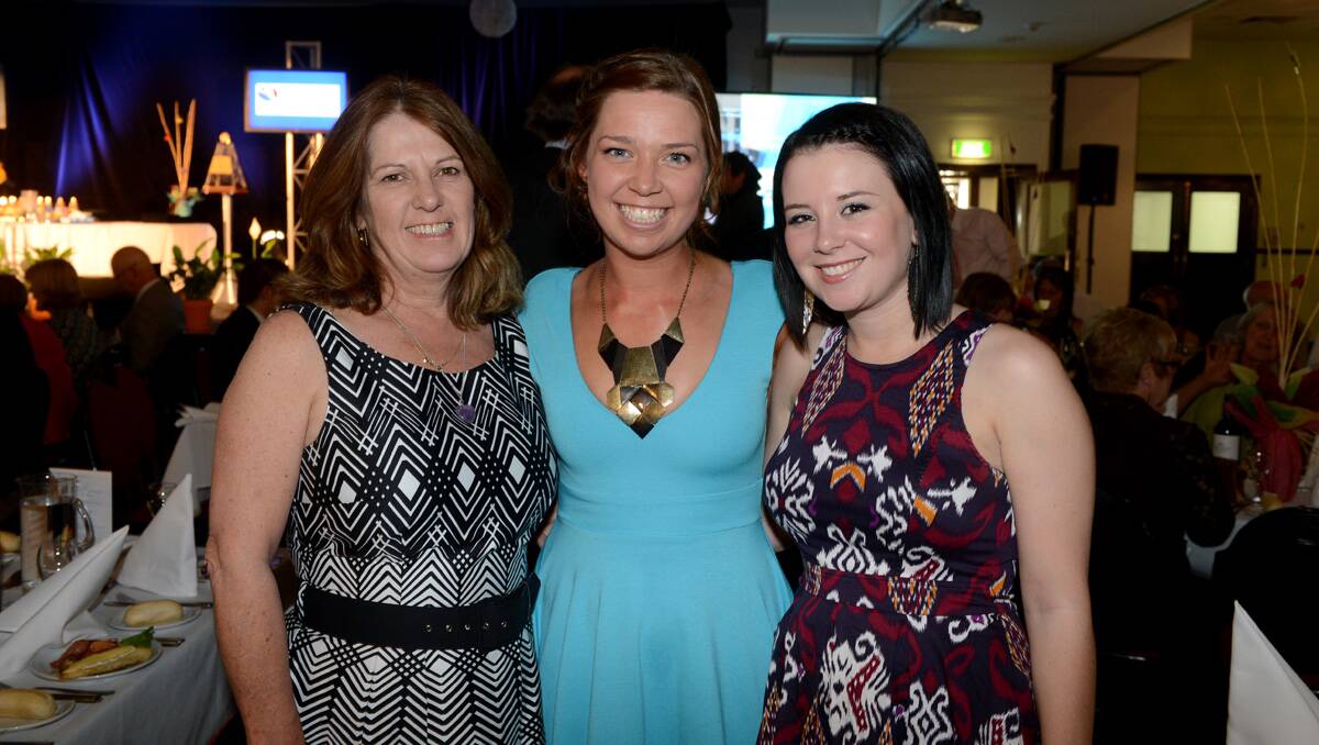 Lynda and Hayley Ninnis with Sophie Johnstone. Hayley won the employee of the year award. Picture: Jim Aldersey