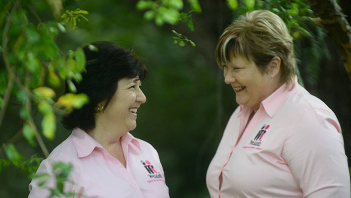 Bendigo McGrath Foundation breast care nurses Sharon Salter and Kath Murley.