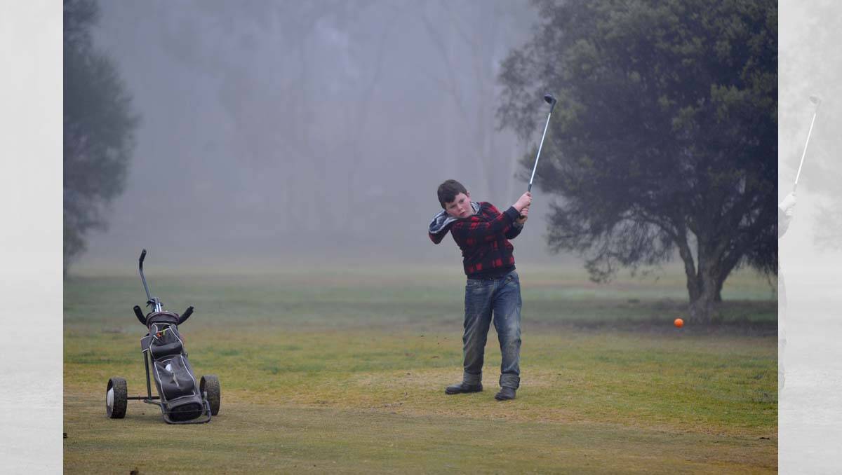 Junior Golf Tournament at Neangar Park Golf Course. Jake Murphy from Wedderburn GC. Picture: Julie Hough 