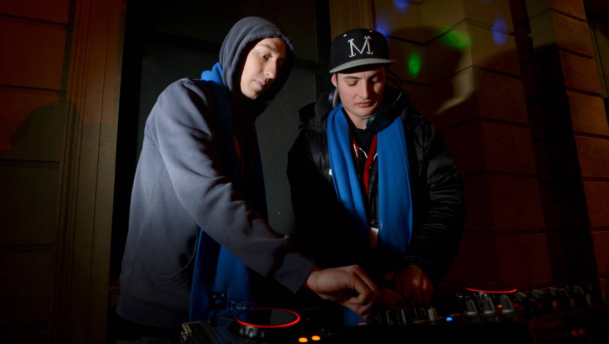 DJ's Ben Wheeldon and Brad Watt. Picture: MATT KIMPTON