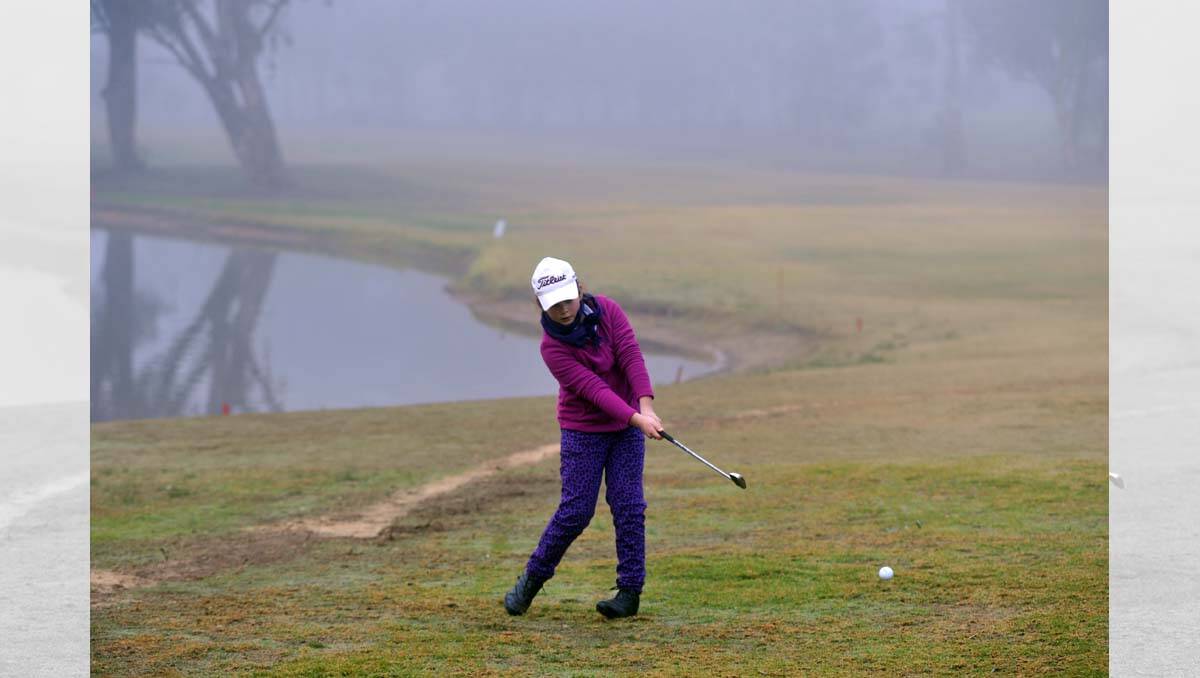 Junior Golf Tournament at Neangar Park Golf Course. Mikala McNeill from Wedderburn GC. Picture: Julie Hough