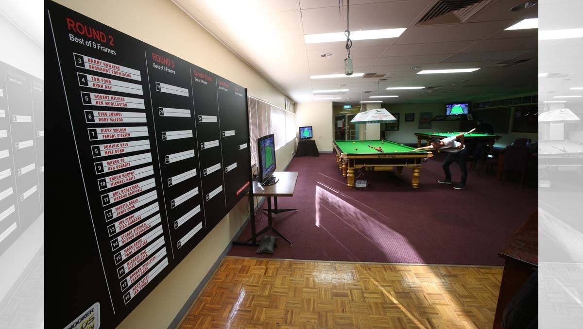 Practice area for players at Australian Goldfields Open.