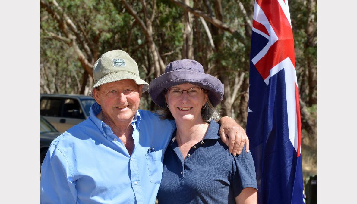 Australia Day celebrations in Faraday. John and Christine Brooke. Picture: Brendan McCarthy
