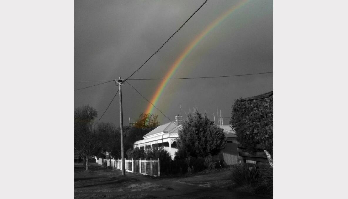 Rainbow. Picture: Garth Smith