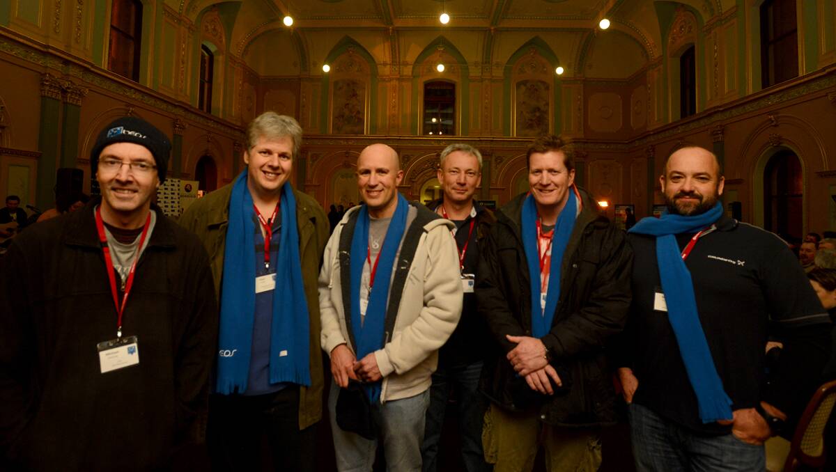 Michael Fleming, Chris Smith, Glenn Reilly, David Hutchings, David Joss and Matt Smith. Picture: MATT KIMPTON