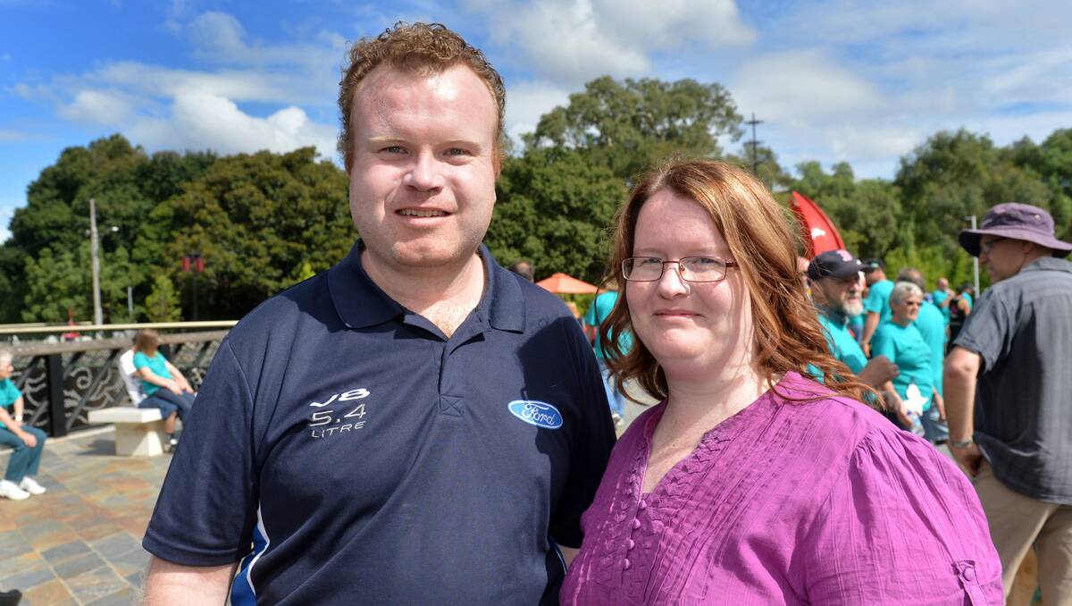 SPAN suicide awareness walk 2013. Mick and Amelia Youla. Picture: Julie Hough