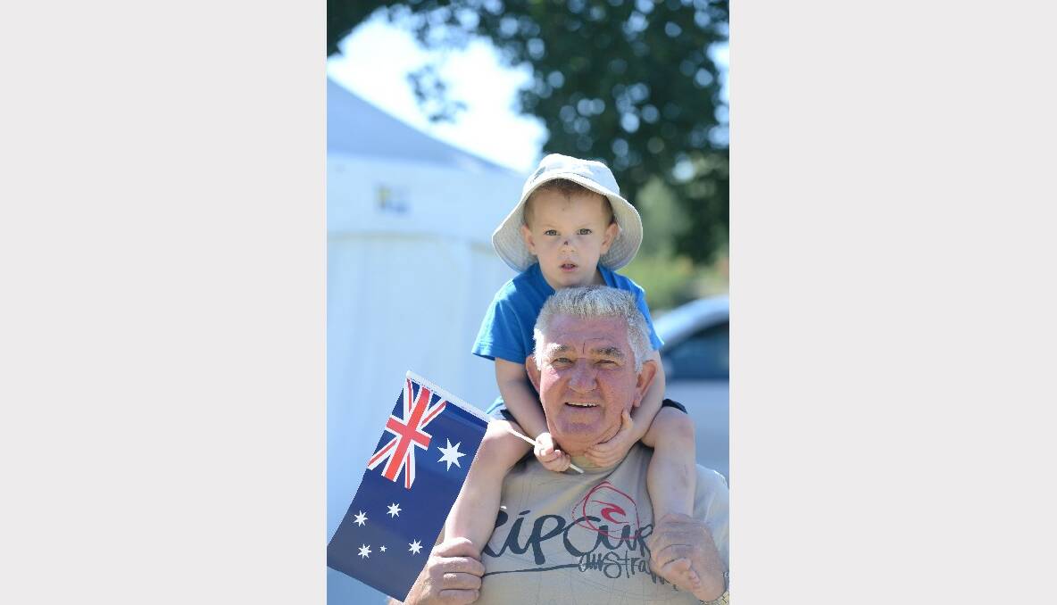 Australia Day celebrations at Lake Weeroona. Zane Whyte and Gary Baxter. Picture: Jim Aldersey
