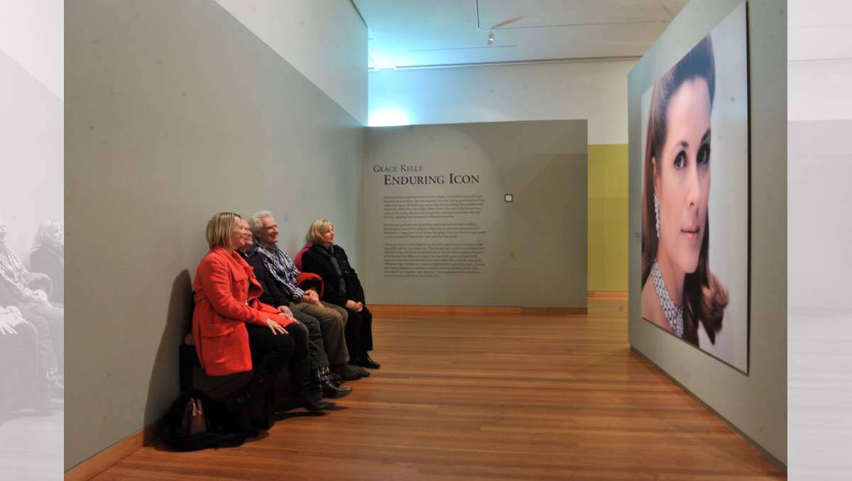 Fiona Wicks, Marcus Seal and John and Leslie Wicks at the Grace Kelly exhibition. Picture: Brendan McCarthy