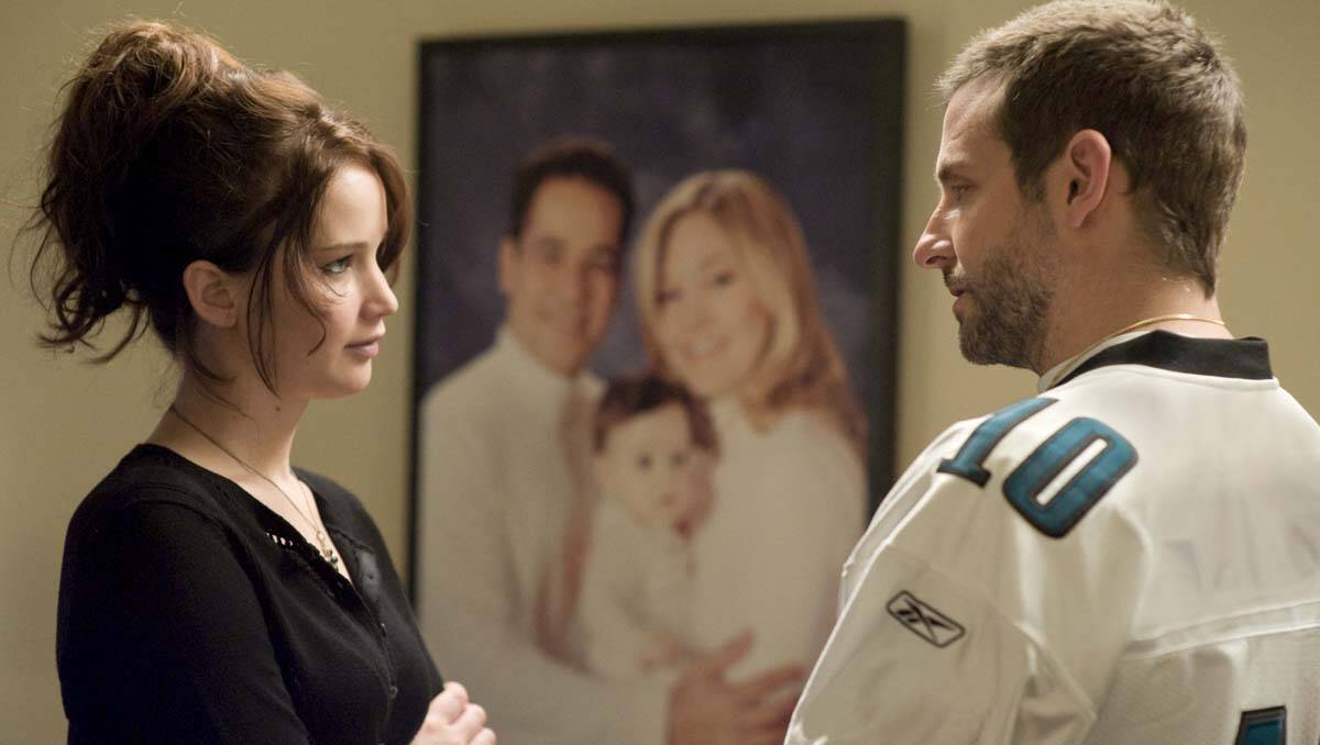 PARTNERS: Jennifer Lawrence and Bradley Cooper work well together in Silver Linings Playbook.