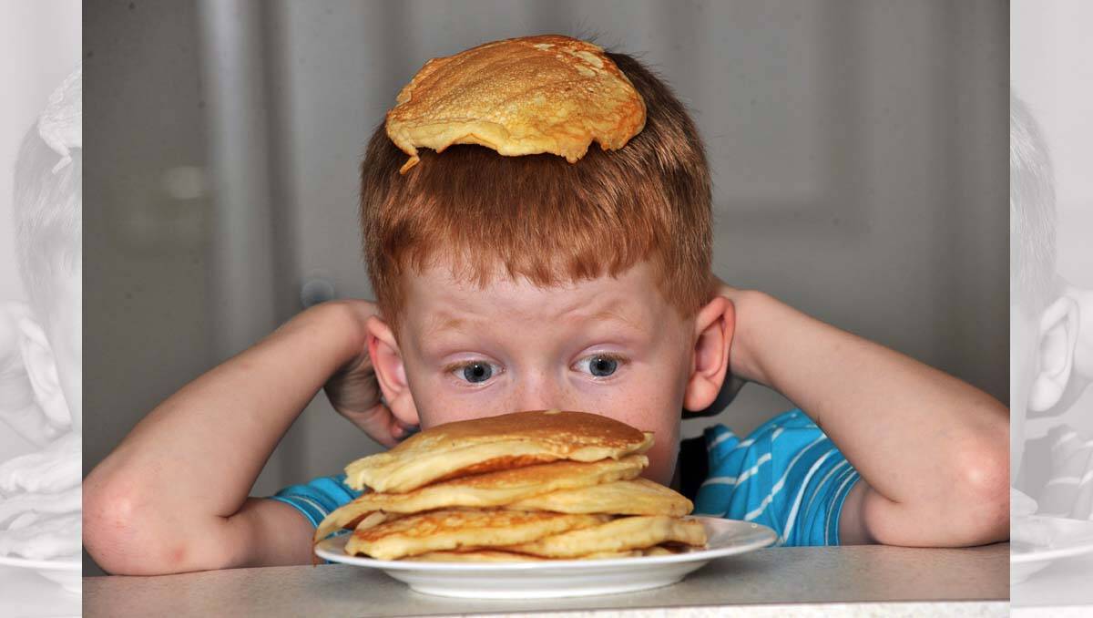 Billy Mitchell looks forward to pancake day. Picture: Peter Weaving