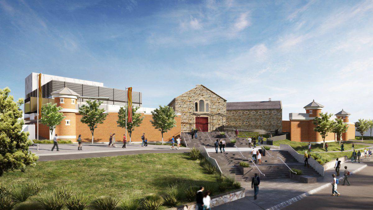 PROJECT: An artist’s impression of the proposed Bendigo Gaol theatre. Picture: Contributed