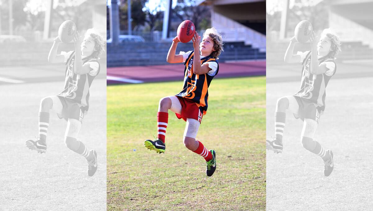 Holiday footy clinic at Tom Flood Centre. Erasmus Koska. Pictures: Peter Weaving 
