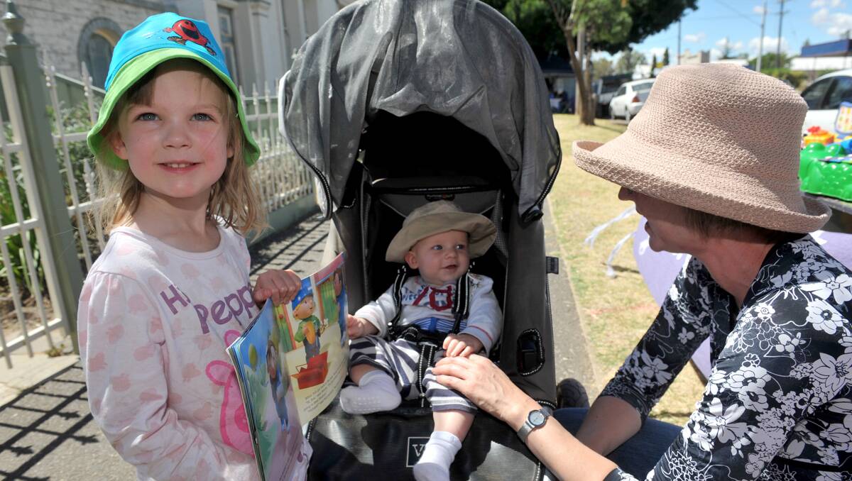 Rebecca Hercus celebrated her 4th birthday with little brother Ben and mum Millie at Bridgewater. Picture: Julie Hough 