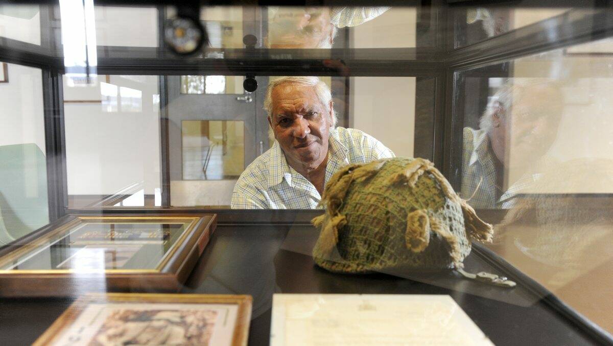 BRAVE: Ed King, an indigenous soldier whose memorabilia features in an exhibition at La Trobe University. Picture: JODIE DONNELLAN 