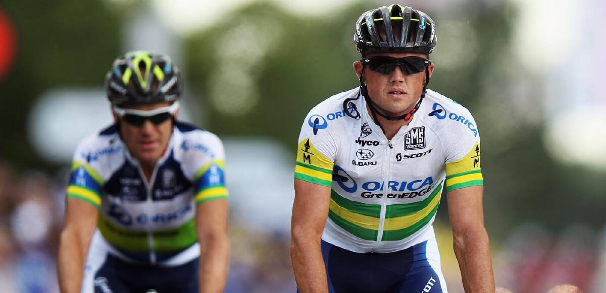 Simon Gerrans (right) will take part in the cycling tour.