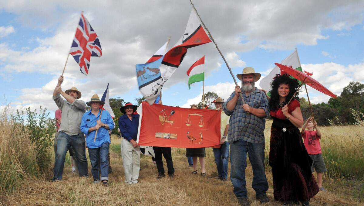 Chewton Monster Meeting. Residents celebrate the 161st anniversary of a 15,000-strong group of gold diggers that marks as a turning point in Australian democracy. Picture: Julie Hough