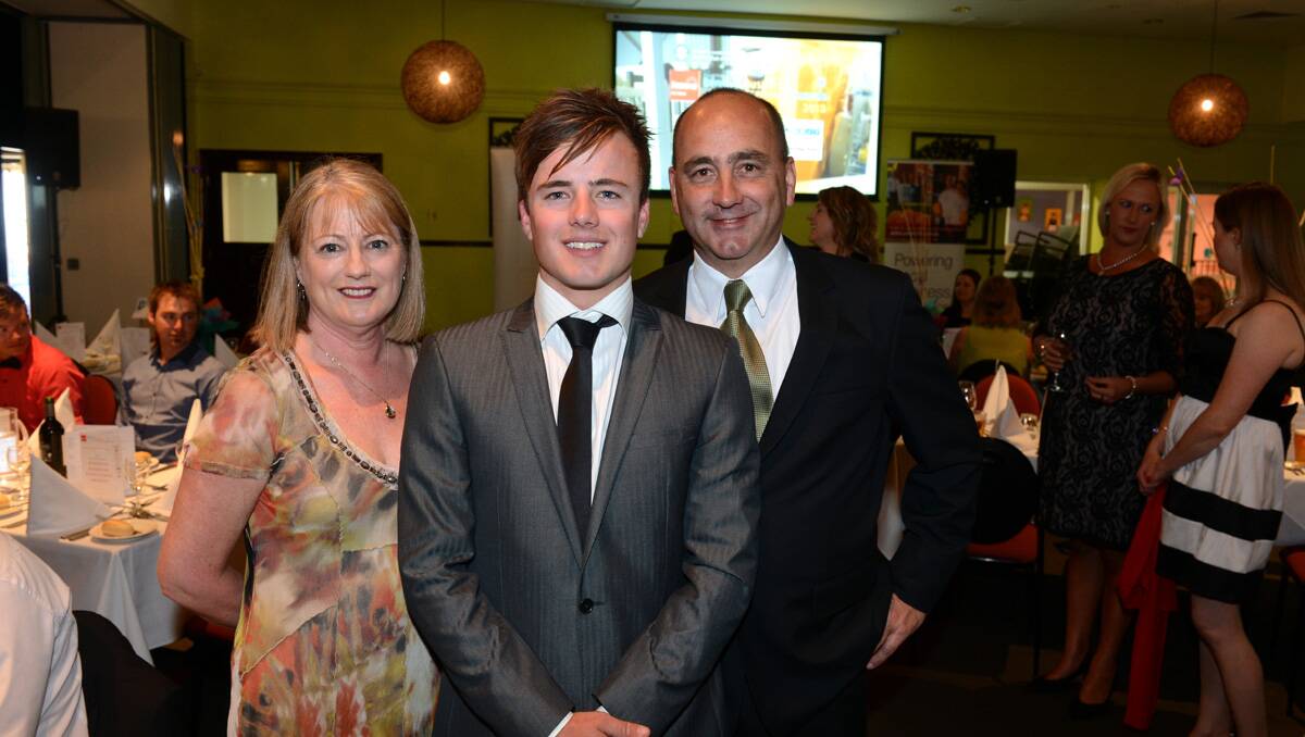Rana, Luke, an apprentice of the year finalist, and Ross Brittain. Picture: Jim Aldersey