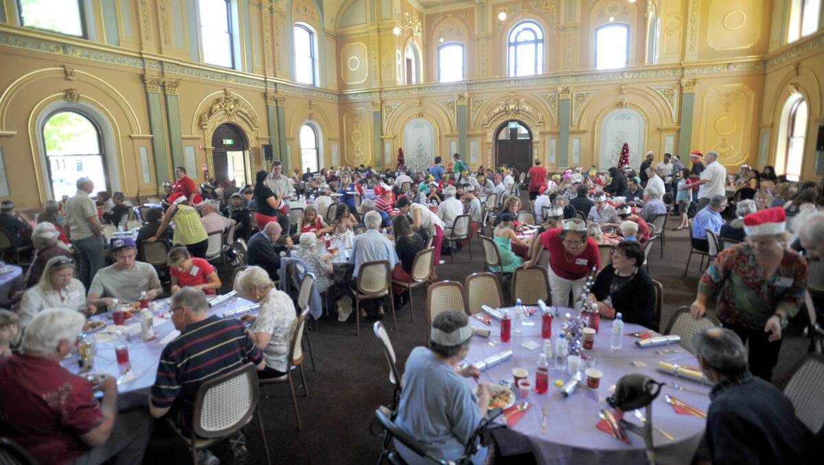 The Bendigo community Christmas lunch. Picture: Jodie Donnellan