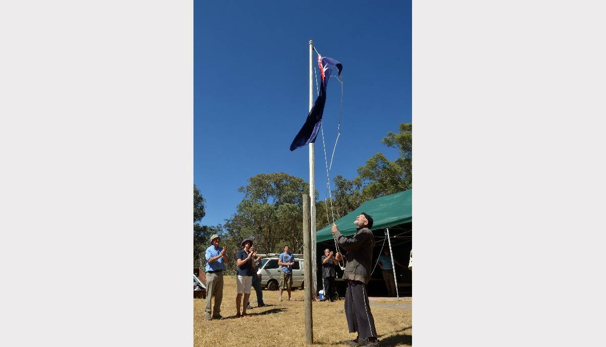 Australia Day celebrations in Faraday. Ian Johnstone. Picture: Brendan McCarthy
