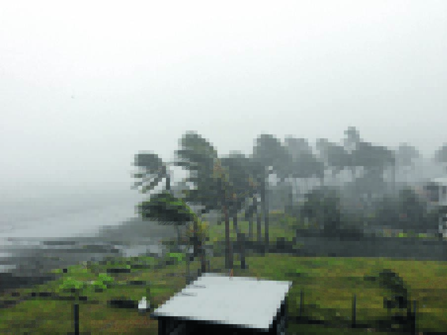 WILD: Scenes from Fiji during Cyclone Evan. Picture: SUPPLIED