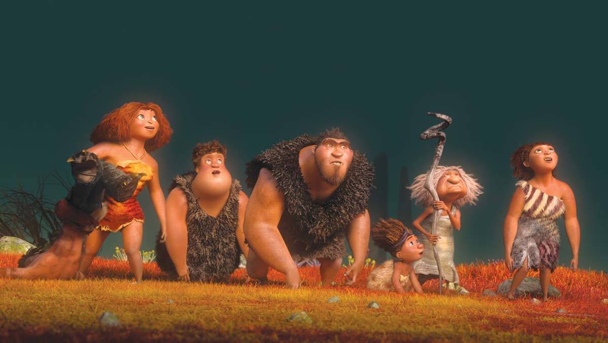 FAMILY: The Croods are a pre-historic family who are forced to find a new home.