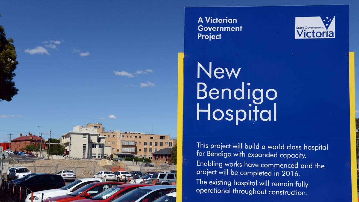 The new Bendigo Hospital site.