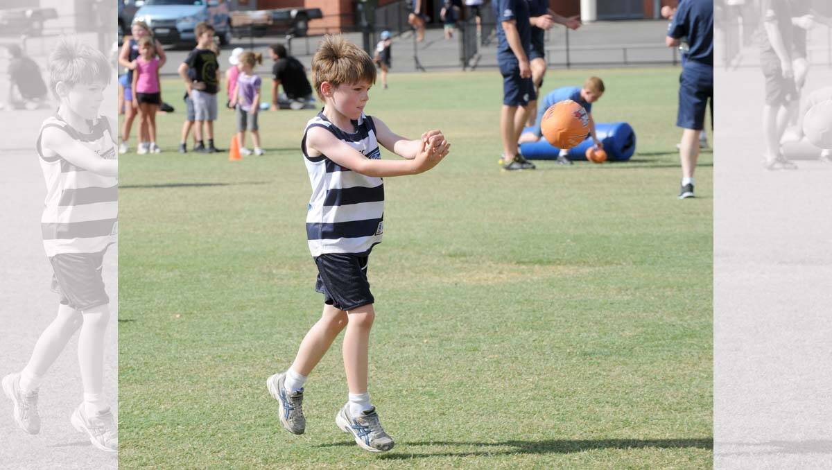 Carlton super clinic at the QEO. Will Shanahan. Picture: Jodie Donnellan
