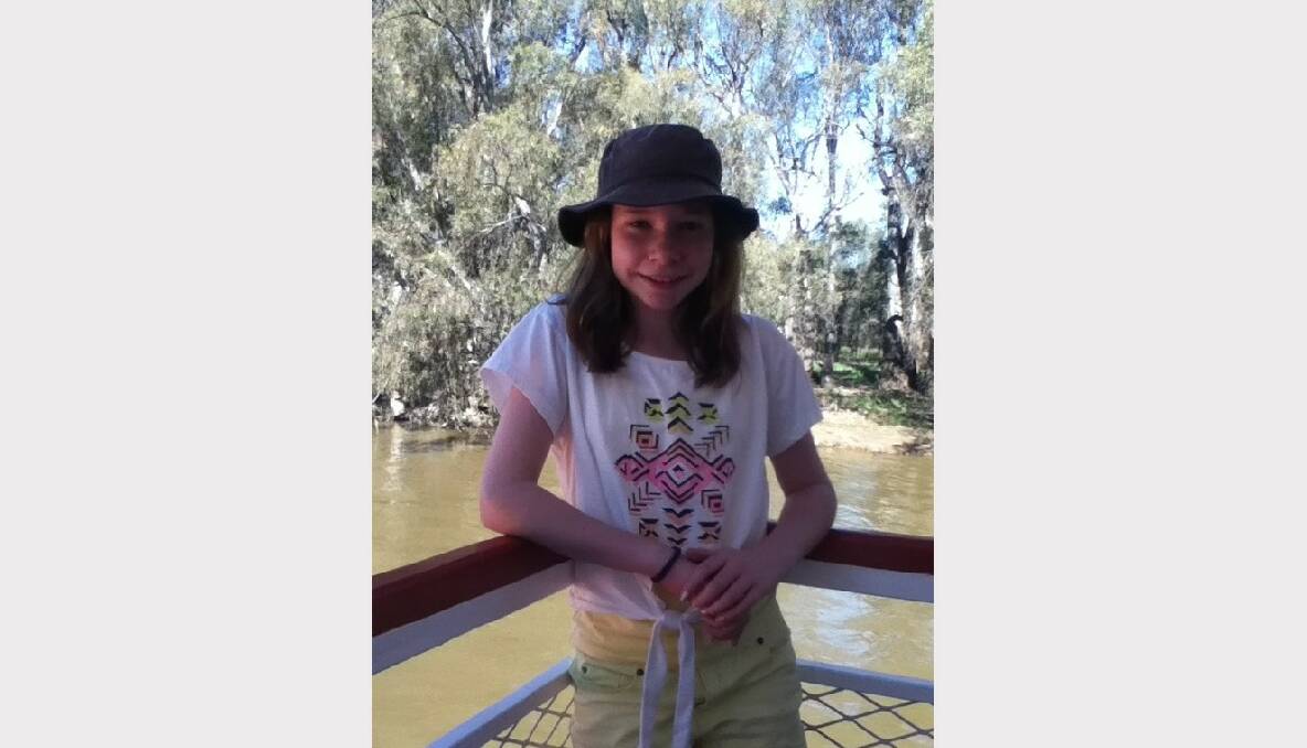 Me on the Murray River. Picture: Kelly Collison