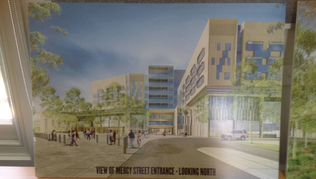 An artist impression of the Mercy Street entrance.