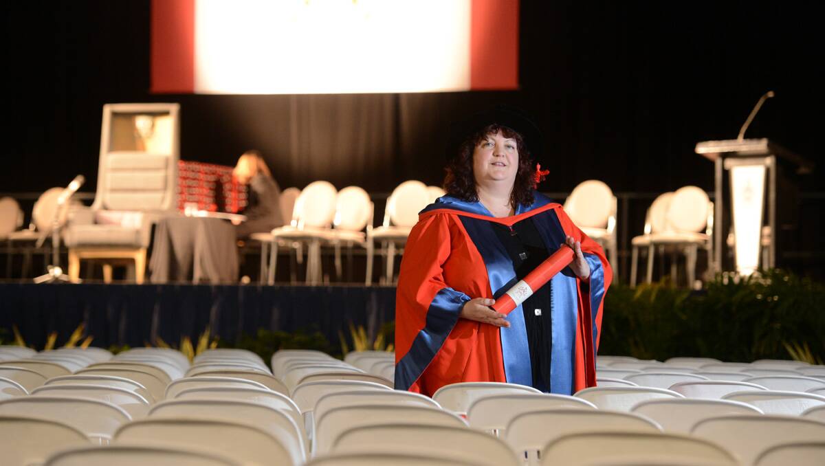 La Trobe University Bendigo graduation. Donna Bailey. Picture: Jim Aldersey