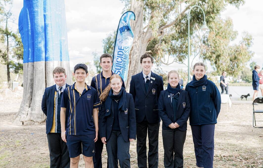 Catherine McAuley College students talked about getting their own suicide prevention tree. Picture courtesy of AJTaylor Images