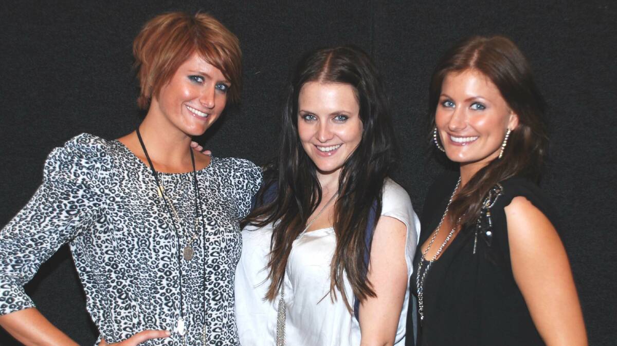 The McClymont sisters in 2011 (left to right) Mollie, Brooke and Sam. File picture