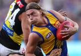 Harley Reid in action during the West Coast Eagles win over Richmond on Sunday. Picture by Paul Kane / gettyimages