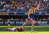 West Coast Eagles defender and Bendigo boy Tom Cole will bring up his 100th game this Sunday against Melbourne. Picture by Daniel Carson / Gettyimages