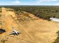 Own your own private airport with landing strip and hangar at Bagshot North near Bendigo. Picture from Elders Real Estate.