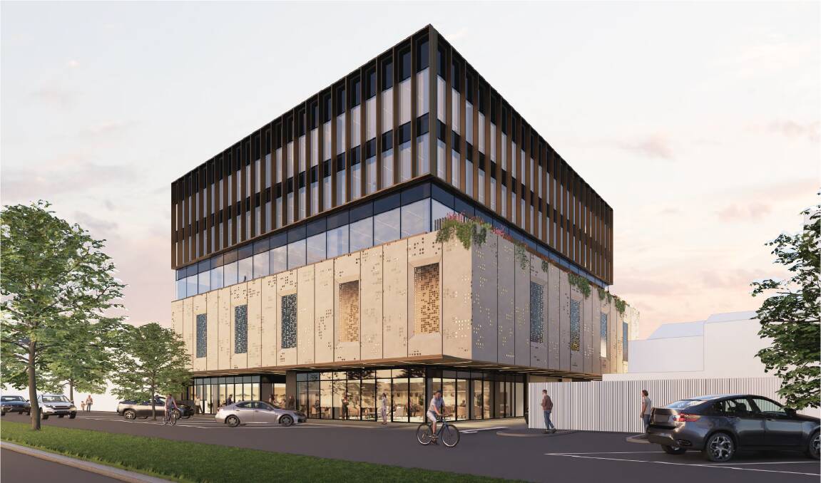 An artist's impression of the building proposed for 4-8 Mundy Street, Bendigo. Image supplied