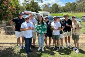 Members of the One More Please Syndicate gather at Hanging Rock on Australia Day this year to celebrate the win of their horse, The Cast Off. The three-year-old filly will give the group another moment to remember when she contests the $200,000 VRC St Leger (2800m) on Anzac Day at Flemington.