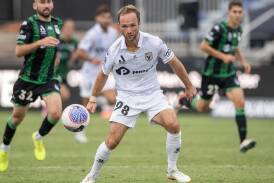 Macarthur's French forward Valere Germain has scored 12 goals in his maiden campaign in Australia. (Will Murray/AAP PHOTOS)